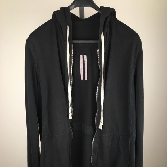 Rick Owens GLITTERS  F/W 17 black long zipper sweater - Picture 4 of 8